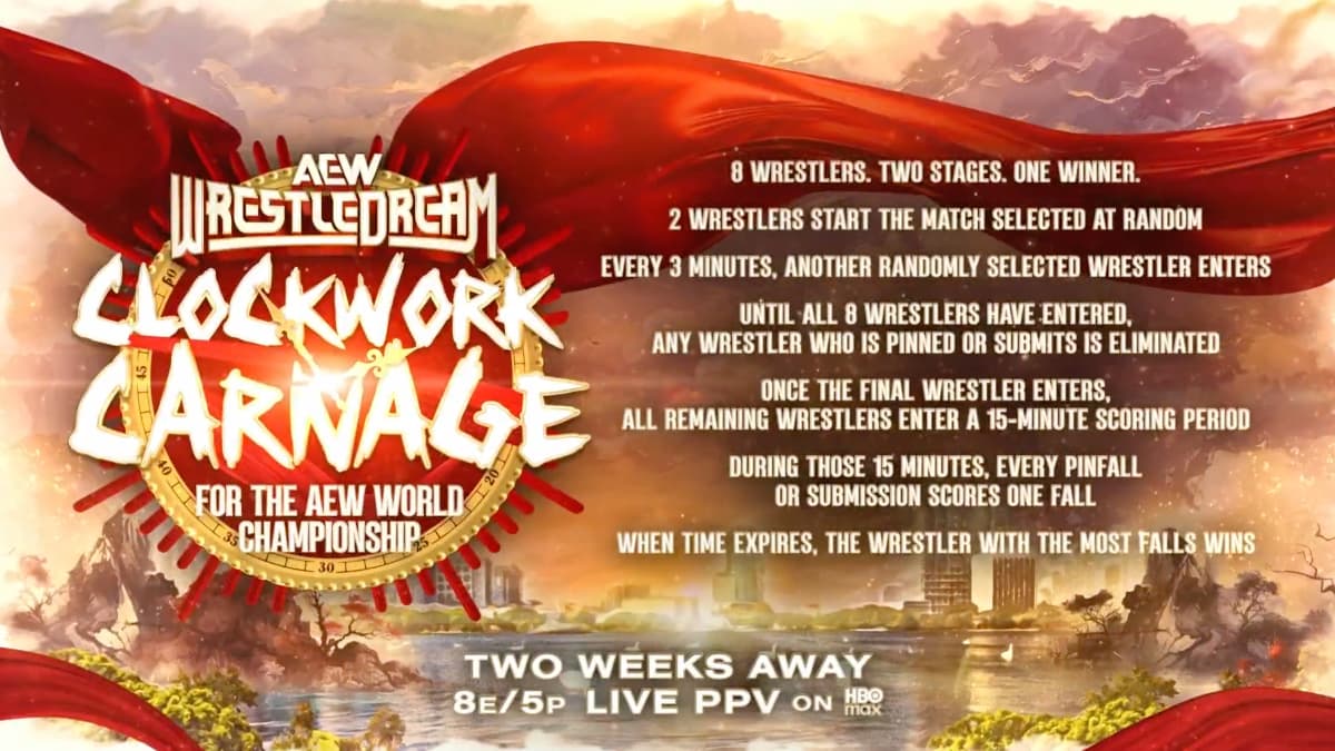 Graphic for AEW Clockwork Carnage at WrestleDream 2026