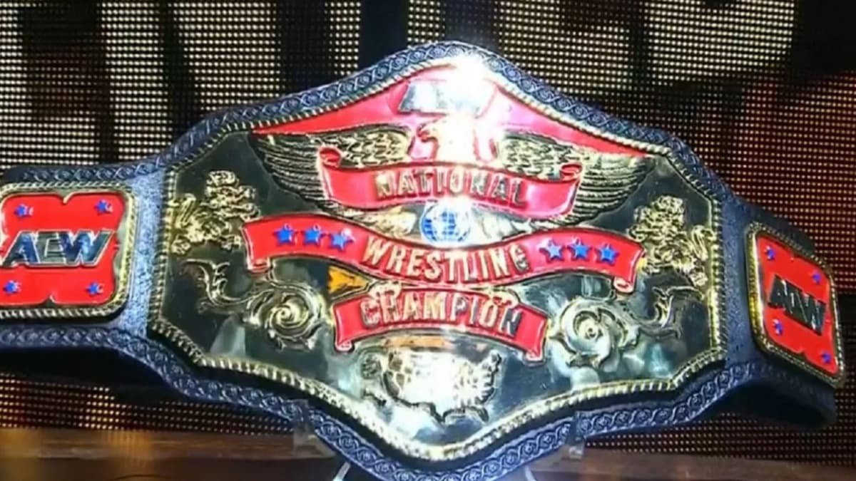 AEW National Championship belt 
