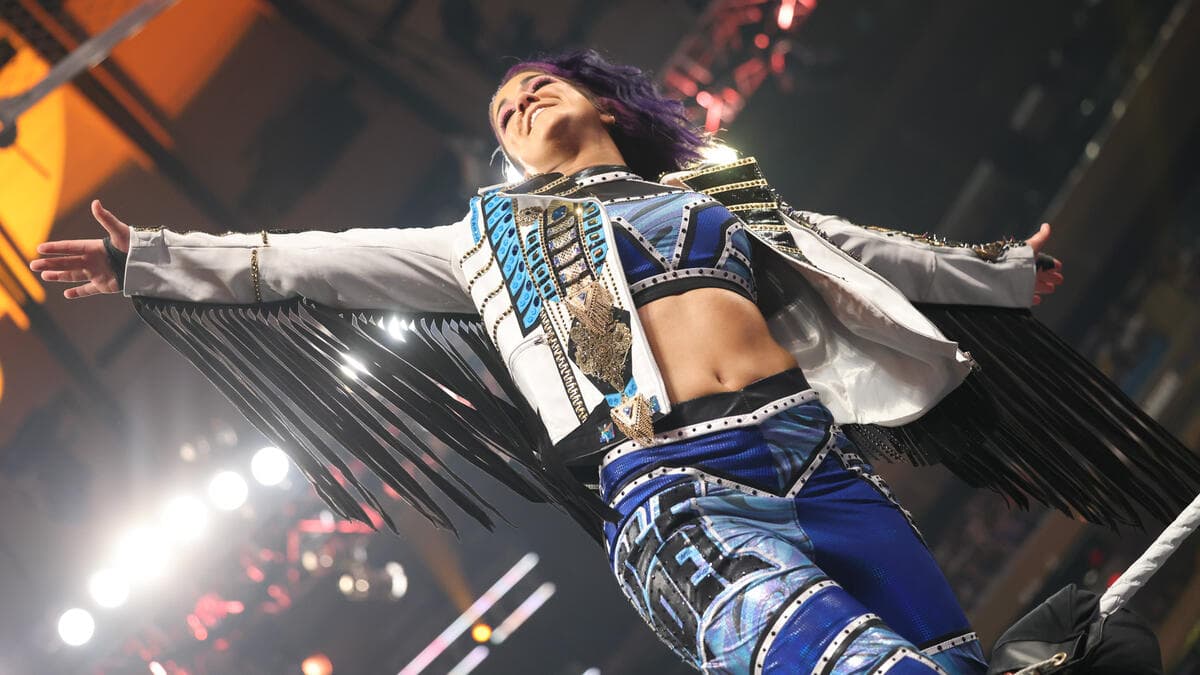 Bayley on the top turnbuckle on WWE Raw