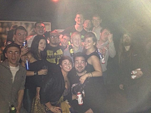 On a night out with Ben and assorted friends, at World Headquarters night club in Newcastle. This was the night he told many of us he had signed with WWE.