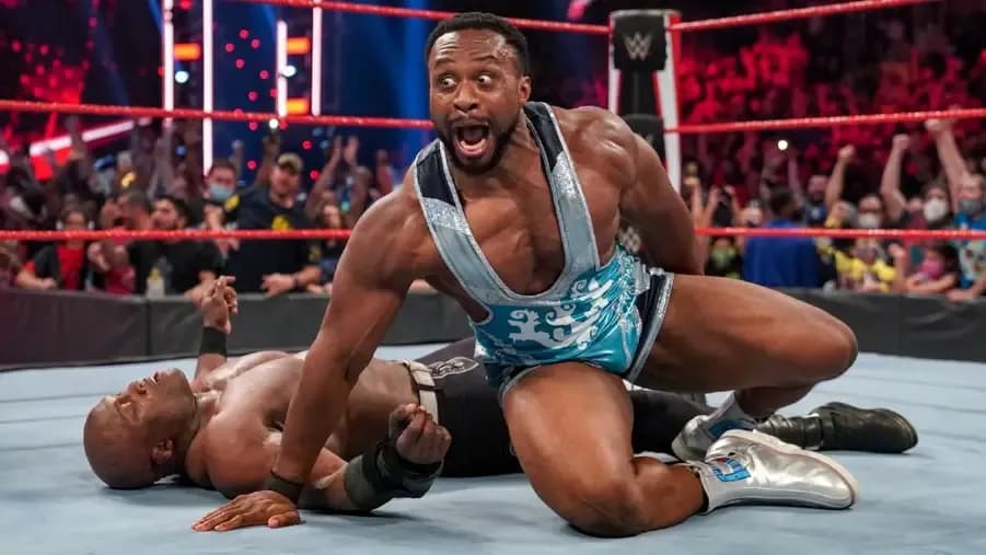 Big E happy screaming wwe title win.jpg
