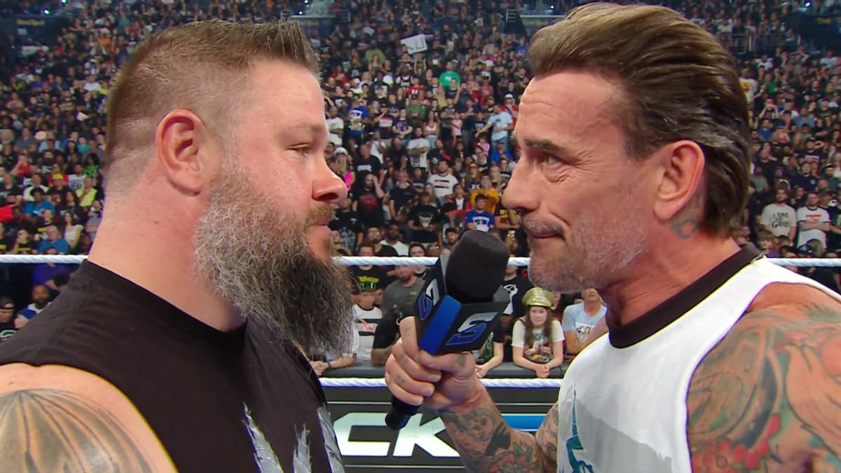 CM Punk and Kevin Owens face to face on WWE SmackDown