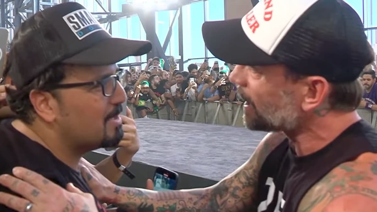 CM Punk apologising to a Saudi fan