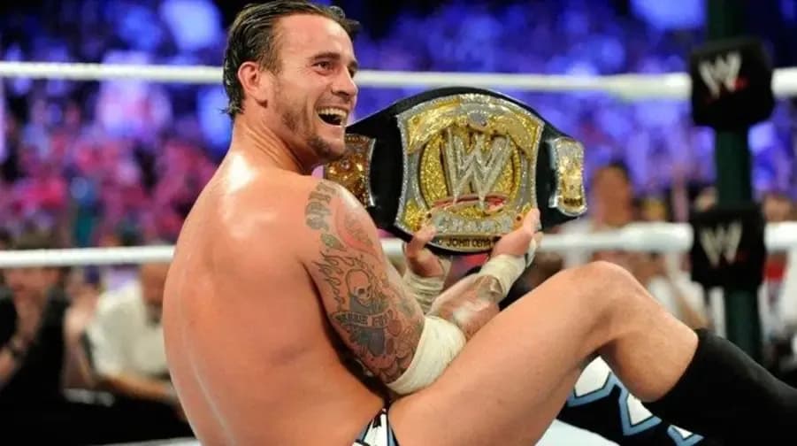 Cm punk wwe money in the bank 2011 wwe title
