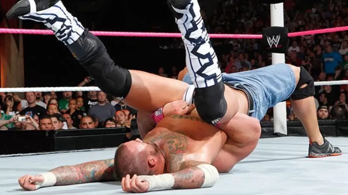 John cena cm punk night of champions 2012 double pin