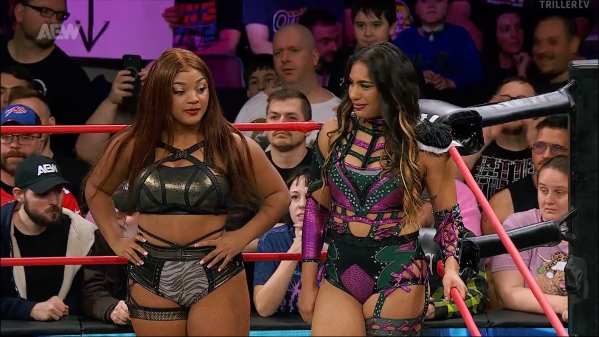 Maya World and Hyan at AEW Collision