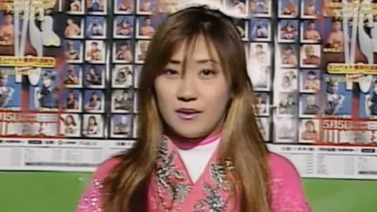 Megumi Kudo being interviewed