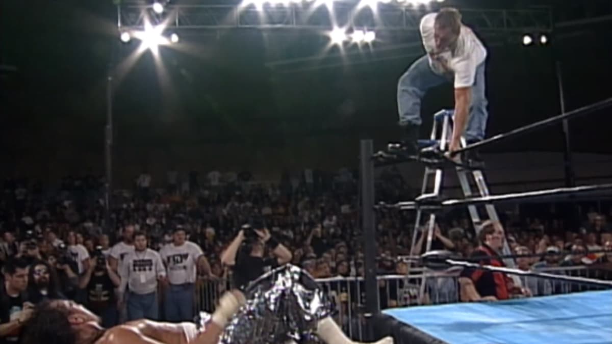 Sabu and Sandman at ECW November To Remember 1997