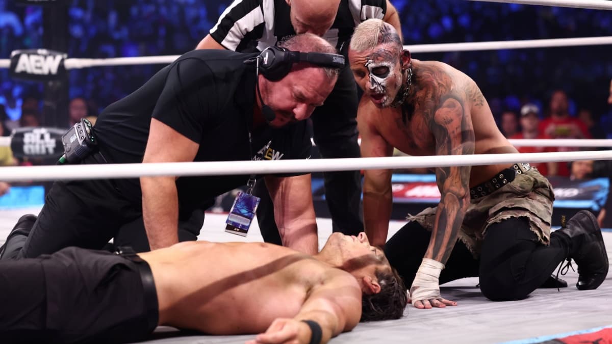 Steven Borden laid out at AEW All Out 