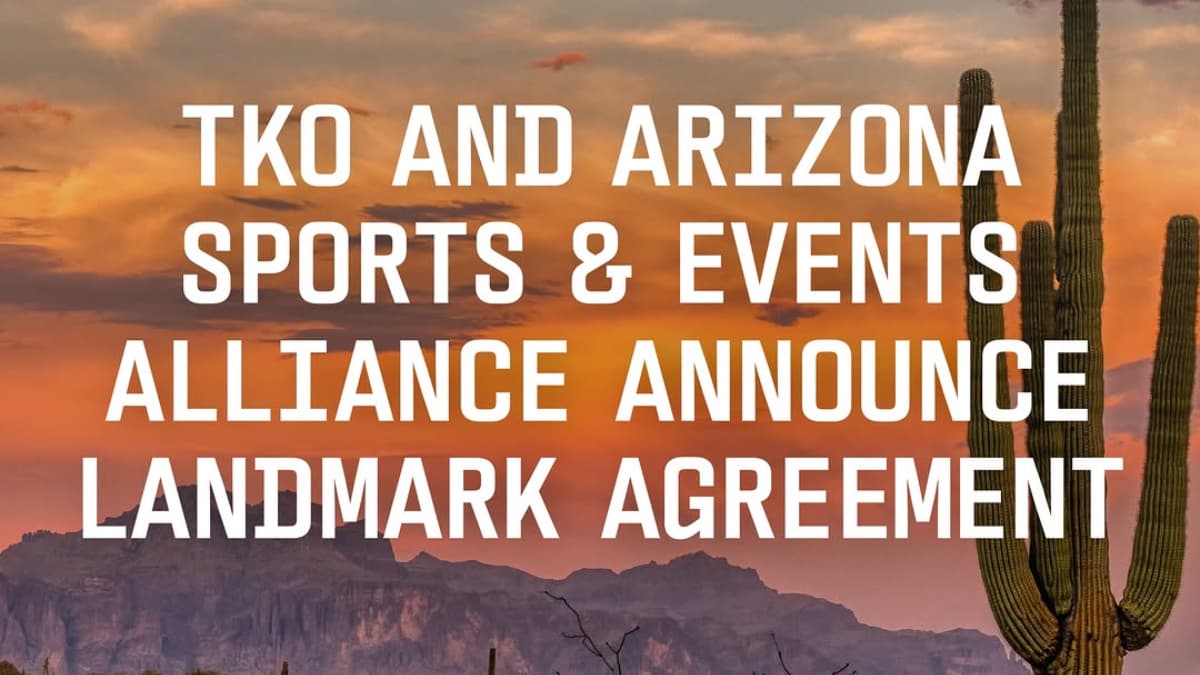 Poster for TKO and Arizona agreeing to a multi-event deal