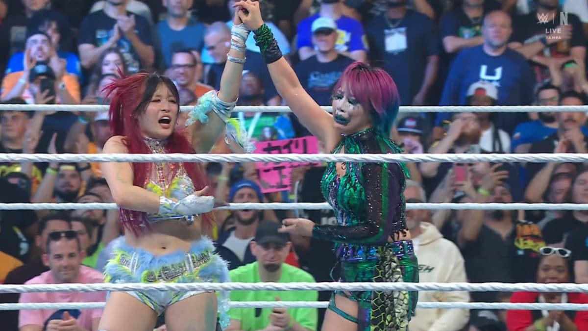 Asuka and Iyo Sky at Backlash 2026