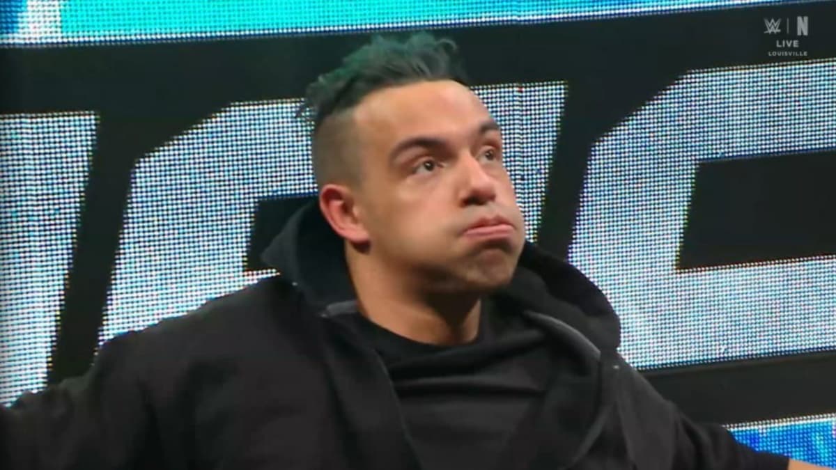 The masked man after being unmasked on SmackDown 