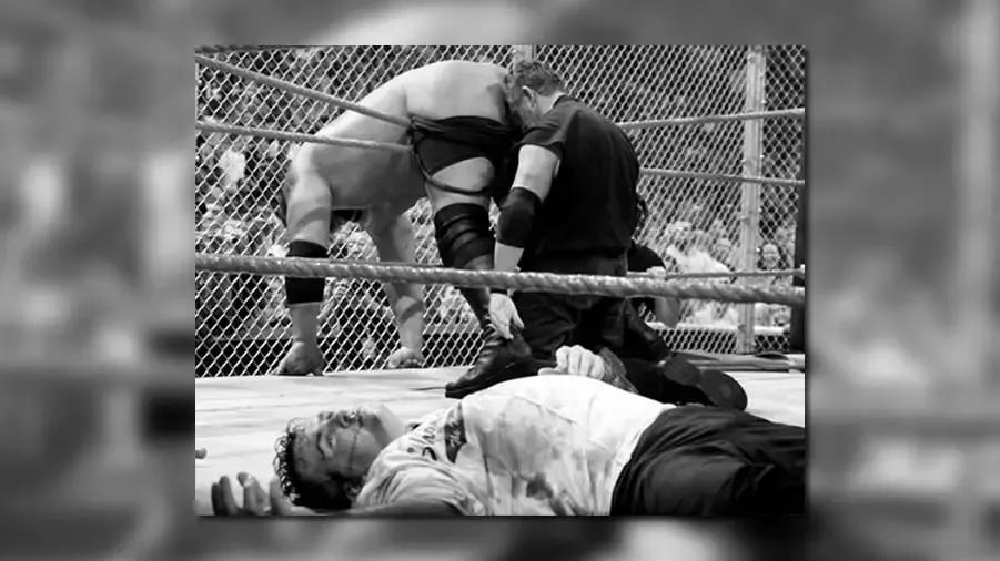 vince mcmahon shane mcmahon big show hell in a cell unforgiven 2006