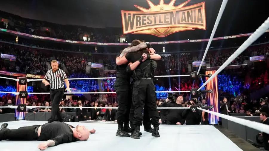 shield roman reigns dean ambrose seth rollins baron corbin fastlane 2019