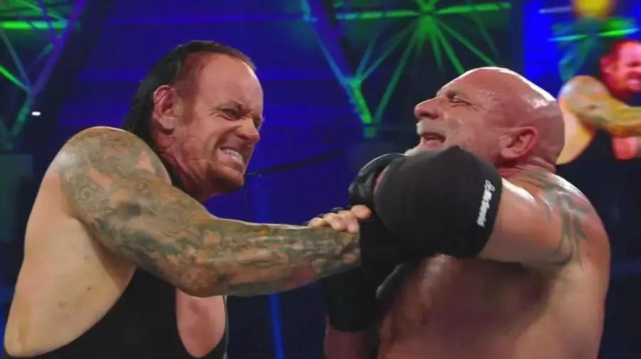 goldberg undertaker super showdown