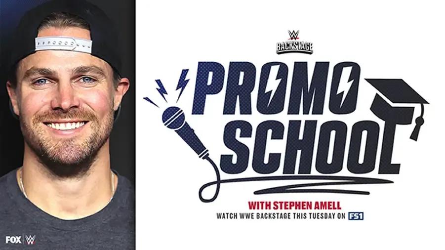 Stephen Amell WWE Backstage
