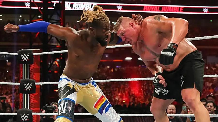 brock lesnar kofi kingston royal rumble