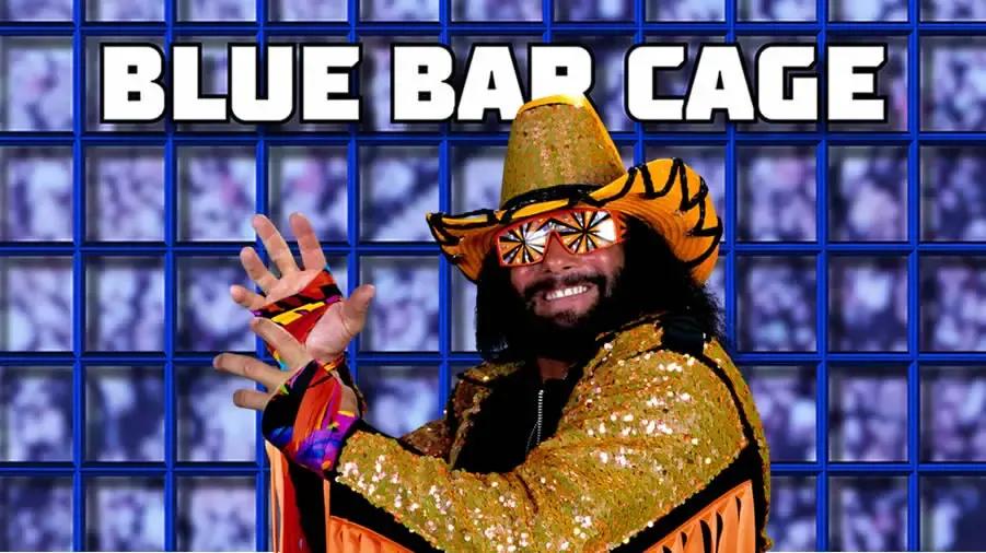 macho man randy savage blue bar cage