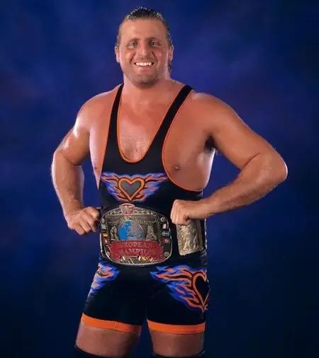 8. owen hart as wwe european champion