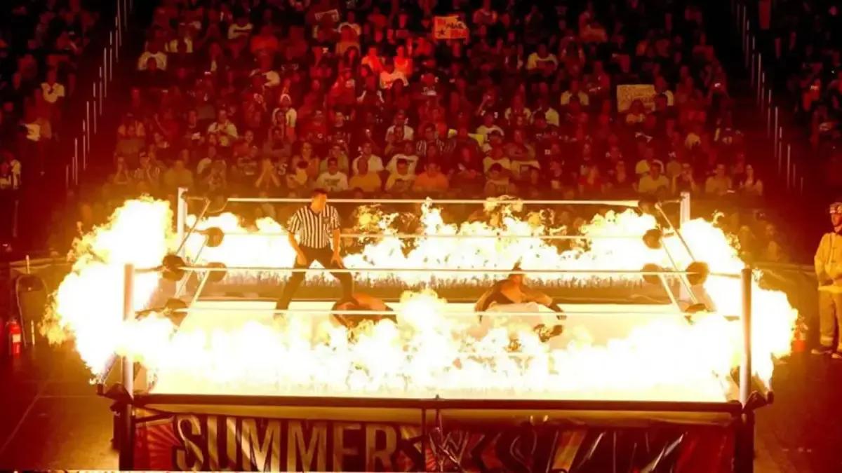 inferno match ring of fire match summerslam 2013