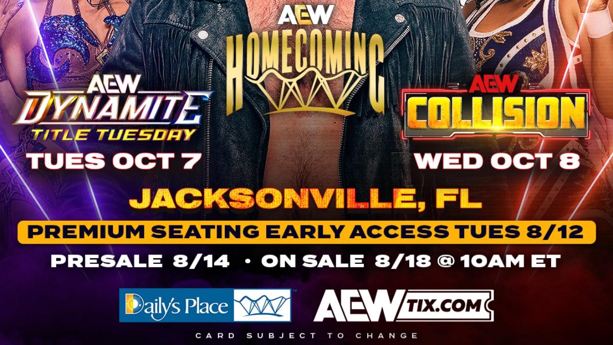 Graphic for AEW Homecoming 2025