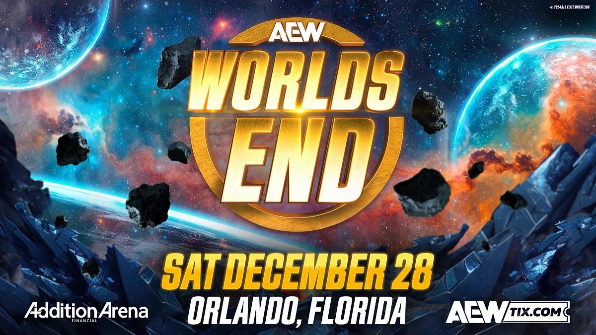 Logo for AEW Worlds End 2024