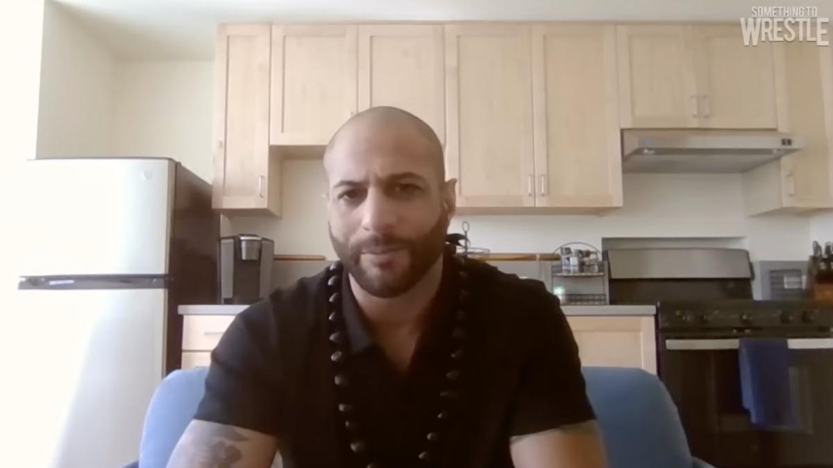 AJ Mana in his kitchen