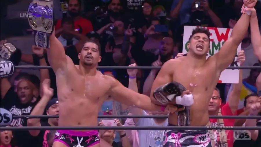 Acclaimed New AEW World Tag Team Champions Grand Slam.png