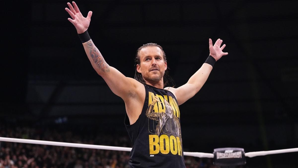 Adam Cole poses in the ring following his return at AEW WrestleDream 2024.