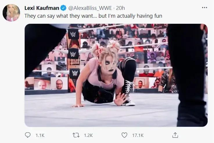 Alexa bliss tweet june 2021