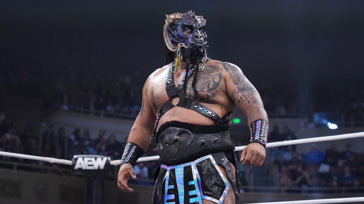 The Beast Mortos looking around in the ring