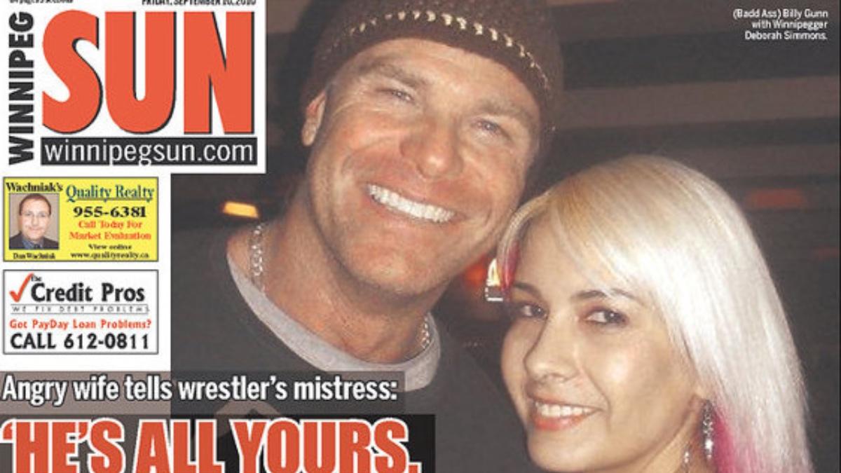 Billy Gunn on front page of the Winnipeg Sun