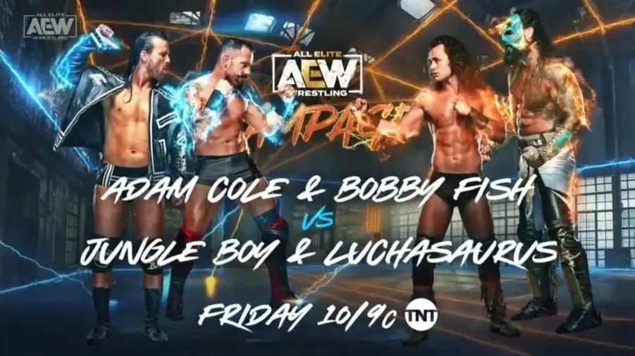 Bobby Fish Adam Cole Jurassic Experess match graphic.jpg