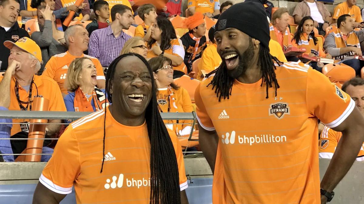 Booker T at a Houston Dynamos game