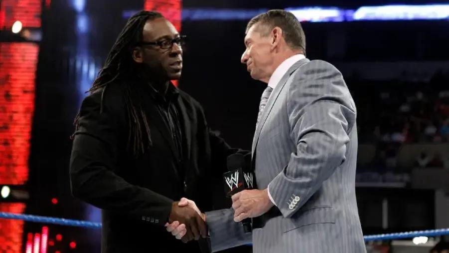 Booker T Vince McMahon 2012.jpg