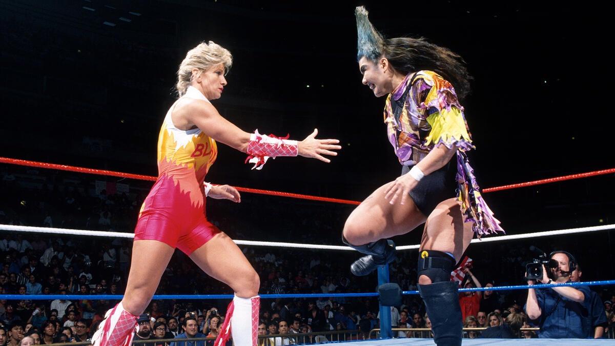 Alundra Blayze and Bull Nakano at SummerSlam 1994