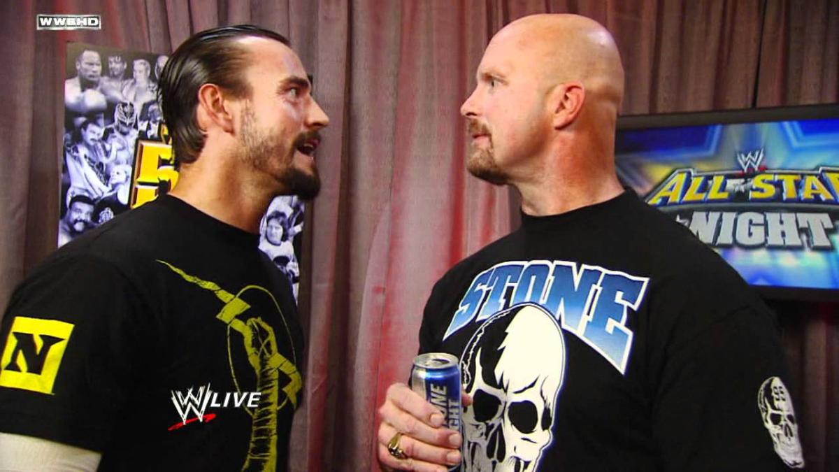 CM Punk and Steve Austin face to face on WWE TV in 2011