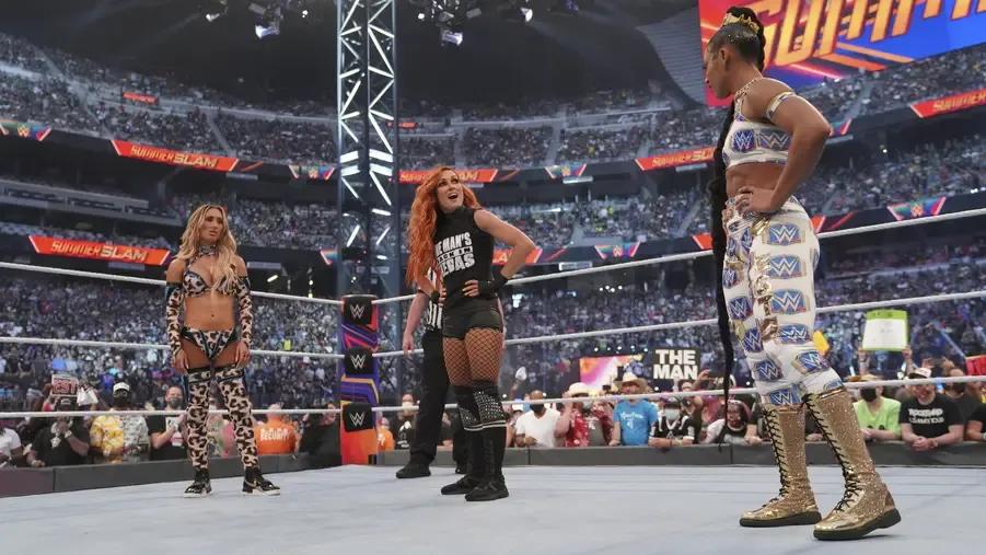 Carmella- Becky Lynch- Bianca Belair- WWE SummerSlam 2021.jpg