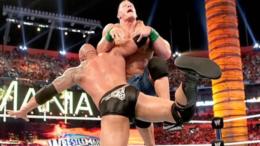 Cena rock wrestlemania 28