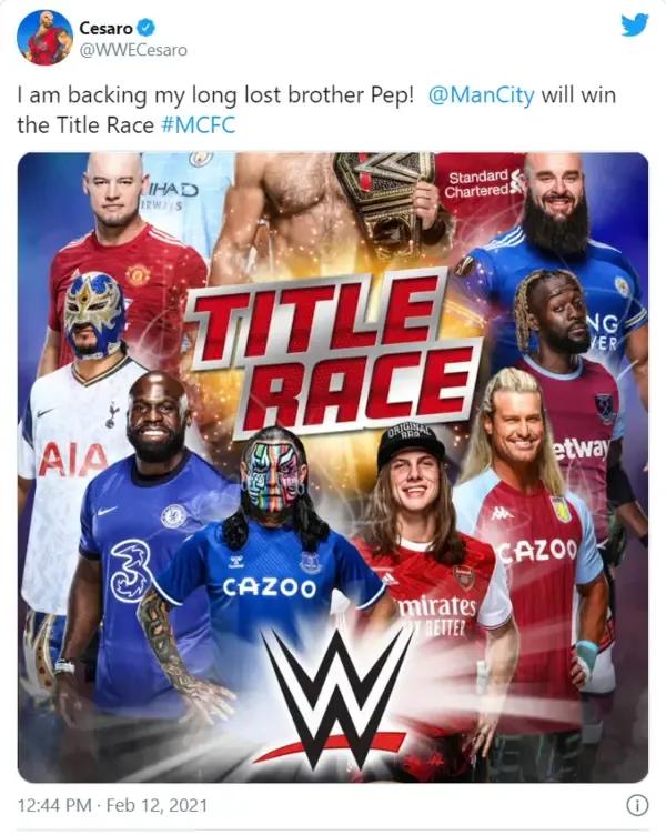 Cesaro man city tweet