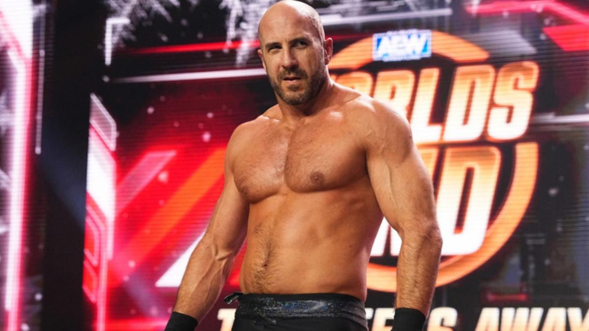 Claudio Castagnoli standing near the stage in AEW
