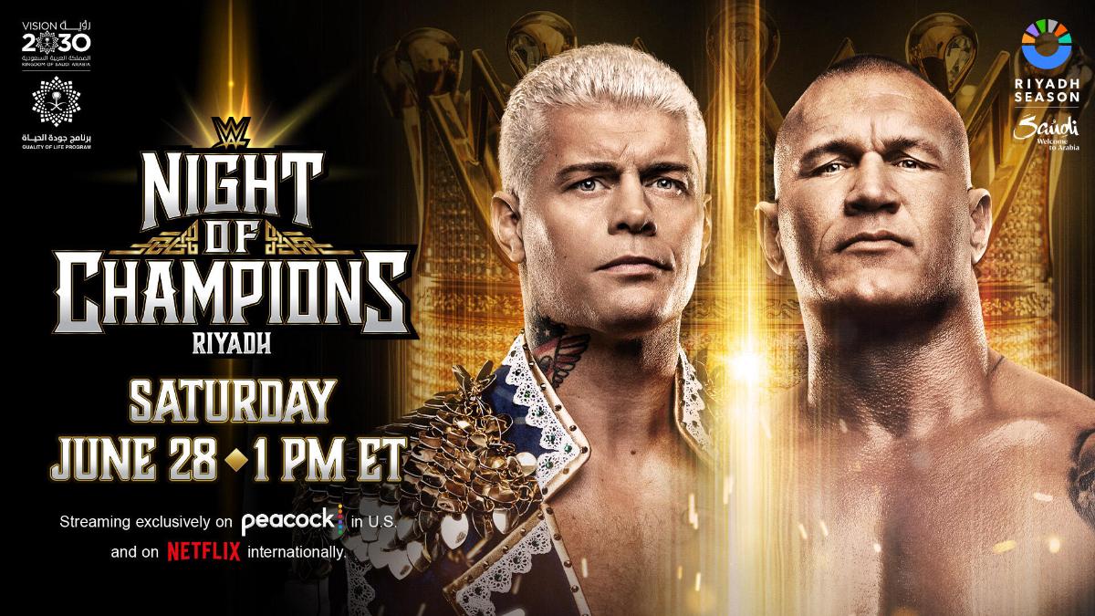 Cody Rhodes vs. Randy Orton graphic at WWE Night of Champions