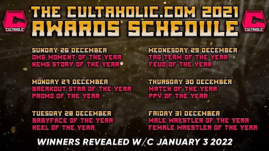 Cultaholic.com 2021 awards schedule