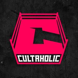 Cultaholic logo of a pink C surrounded by a pink wrestling ring with 'Cultaholic' in white text underneath 