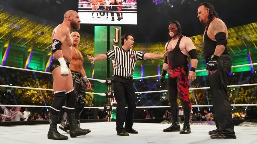 DX- Triple H- Shawn Michaels- Undertaker- Kane- Brothers of Destruction- WWE Crown Jewel 2018.jpg