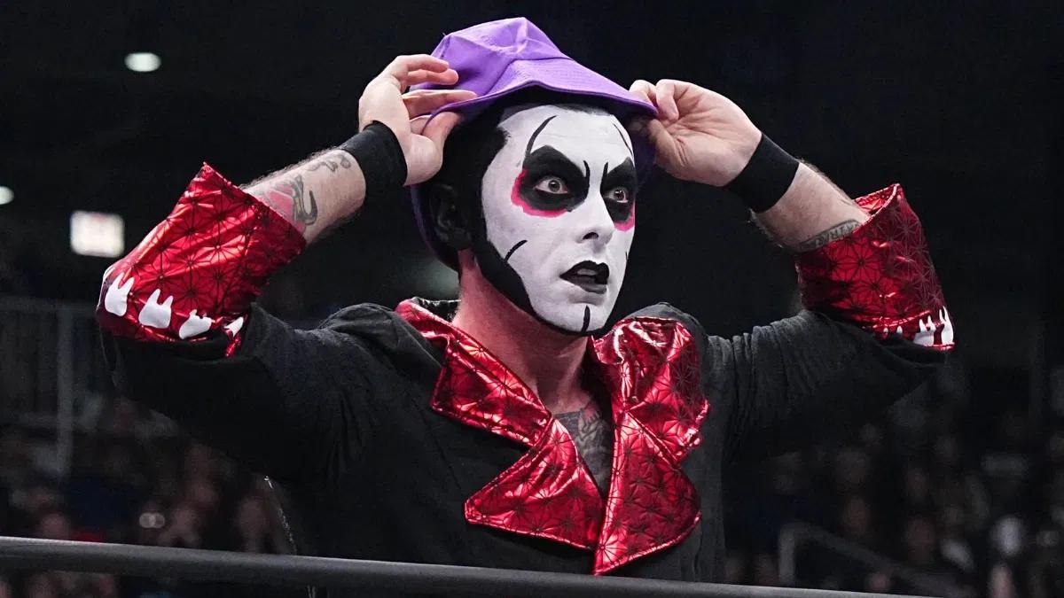 Danhausen wearing a purple hat during an AEW appearance in 2023