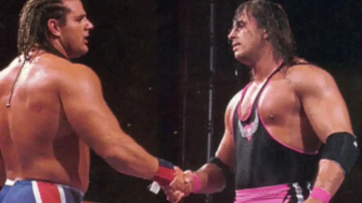 Davey boy smith bret hart summerslam 1992 handshake