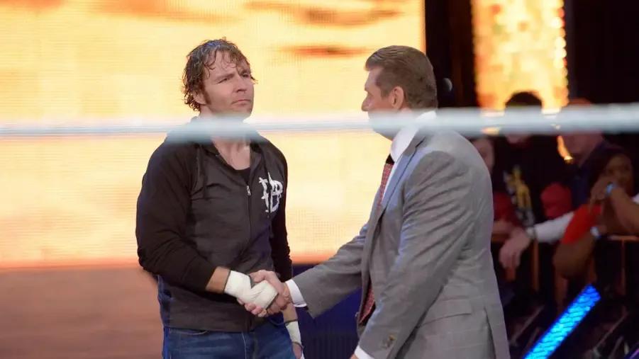 Dean Ambrose Vince McMahon WWE Raw 2014.jpg