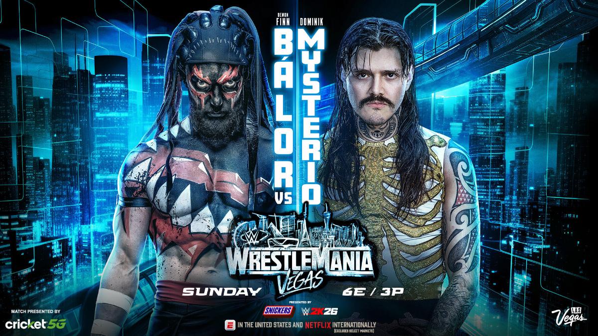Graphic for Finn Balor vs. Dominik Mysterio at WWE WrestleMania 42