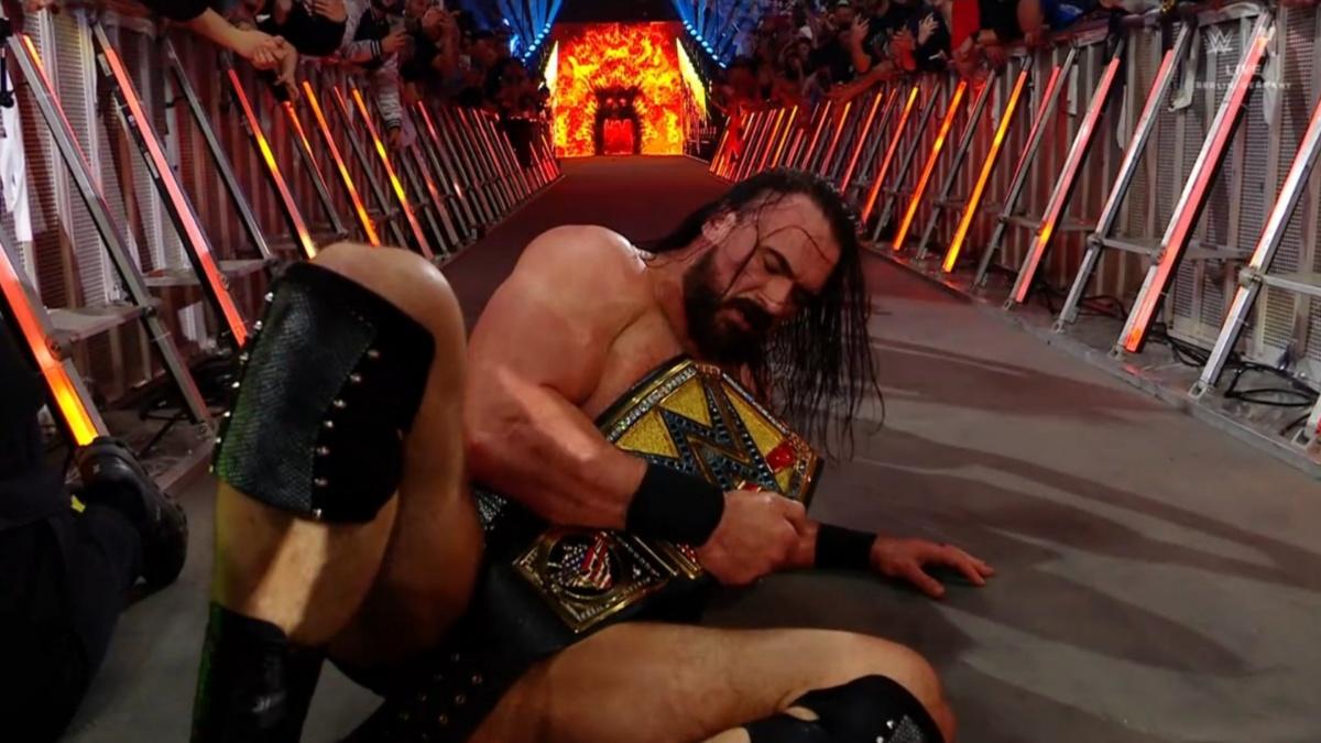 Drew McIntyre with the WWE Championship